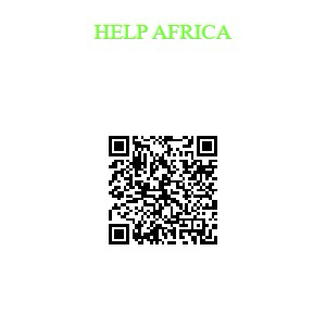 Dafara Help Africa payment QR code